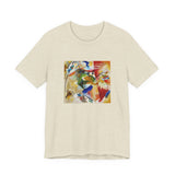 Masters of Art Wassily Kandinsky Painting with Green Center Unisex Jersey Short Sleeve T-Shirt - POPvault