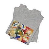 Masters of Art Wassily Kandinsky Painting with Green Center Unisex Jersey Short Sleeve T-Shirt - POPvault