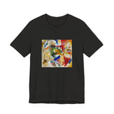 Masters of Art Wassily Kandinsky Painting with Green Center Unisex Jersey Short Sleeve T-Shirt - POPvault