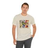 Masters of Art Wassily Kandinsky Painting with Green Center Unisex Jersey Short Sleeve T-Shirt - POPvault
