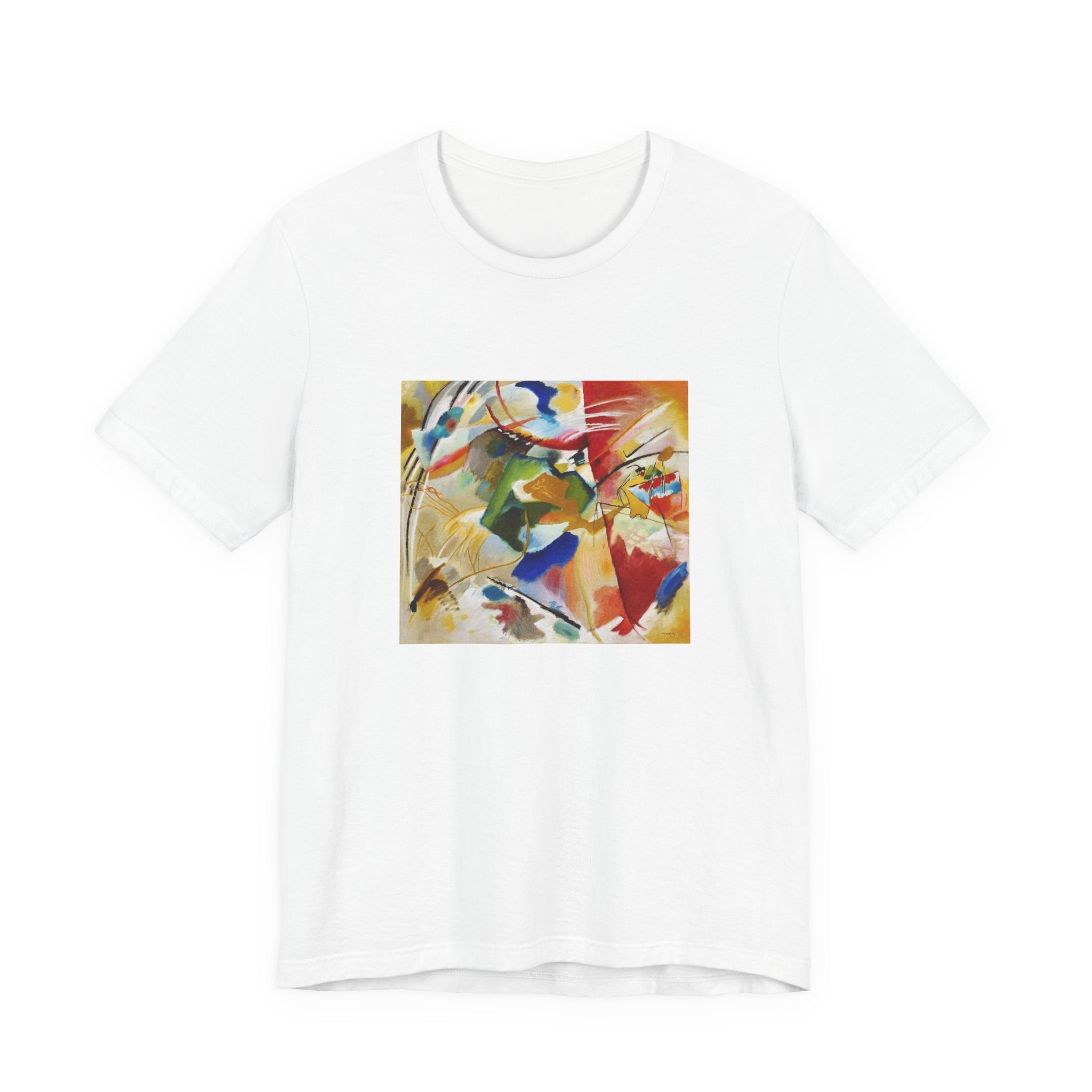 Masters of Art Wassily Kandinsky Painting with Green Center Unisex Jersey Short Sleeve T-Shirt - POPvault