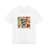 Masters of Art Wassily Kandinsky Painting with Green Center Unisex Jersey Short Sleeve T-Shirt - POPvault