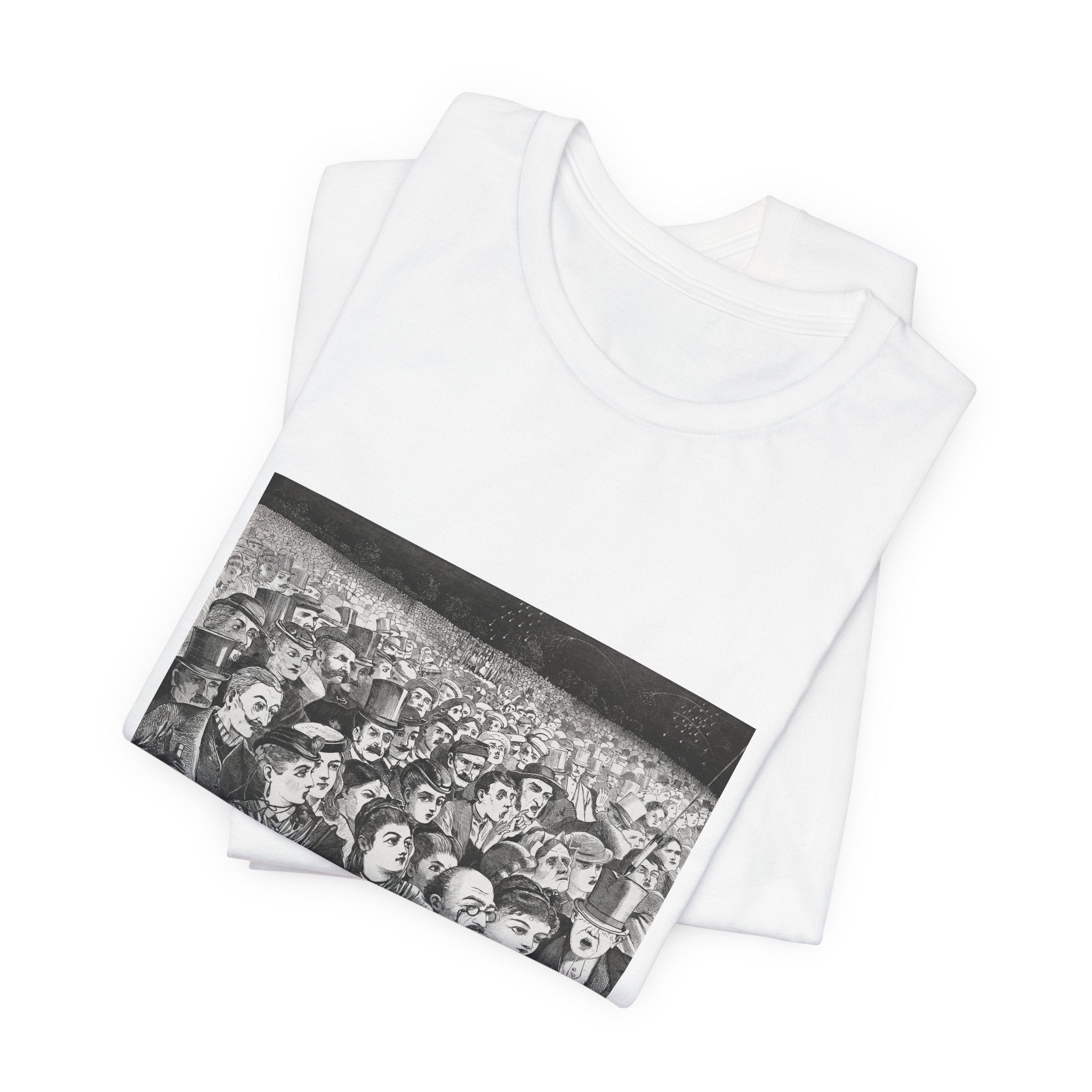 Masters of Art Winslow Homer Fireworks on the Night Unisex Jersey Short Sleeve T-Shirt - POPvault
