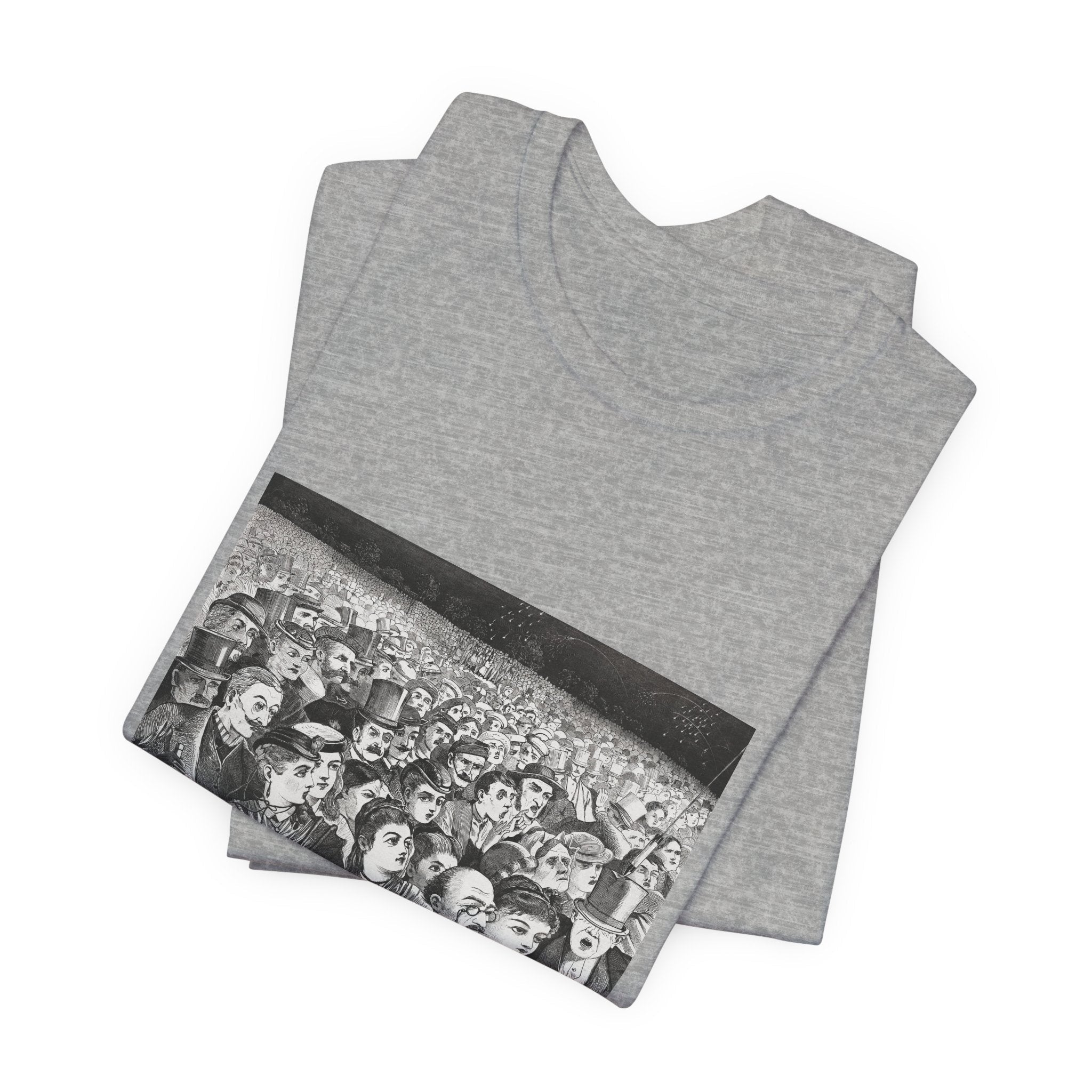 Masters of Art Winslow Homer Fireworks on the Night Unisex Jersey Short Sleeve T-Shirt - POPvault