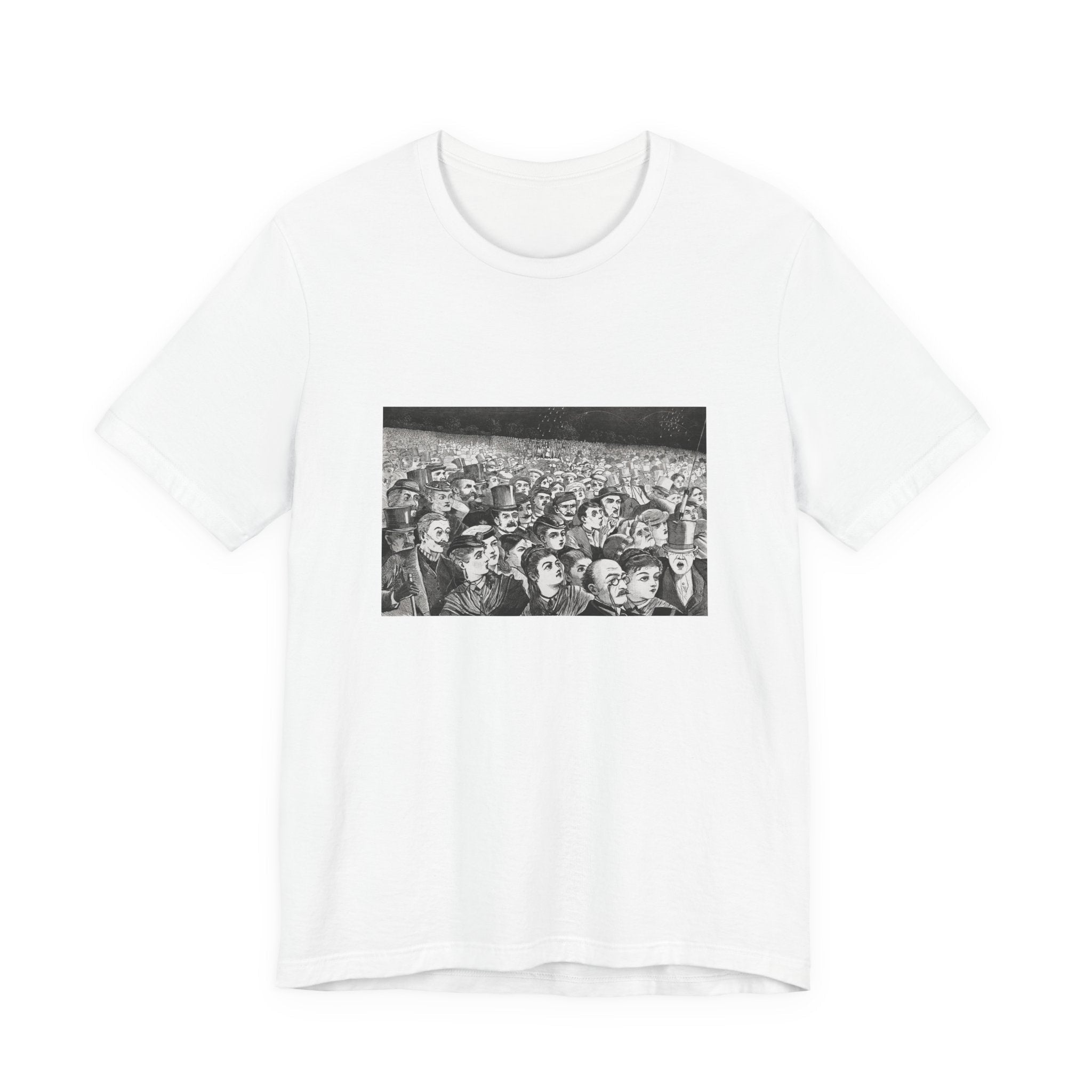 Masters of Art Winslow Homer Fireworks on the Night Unisex Jersey Short Sleeve T-Shirt - POPvault