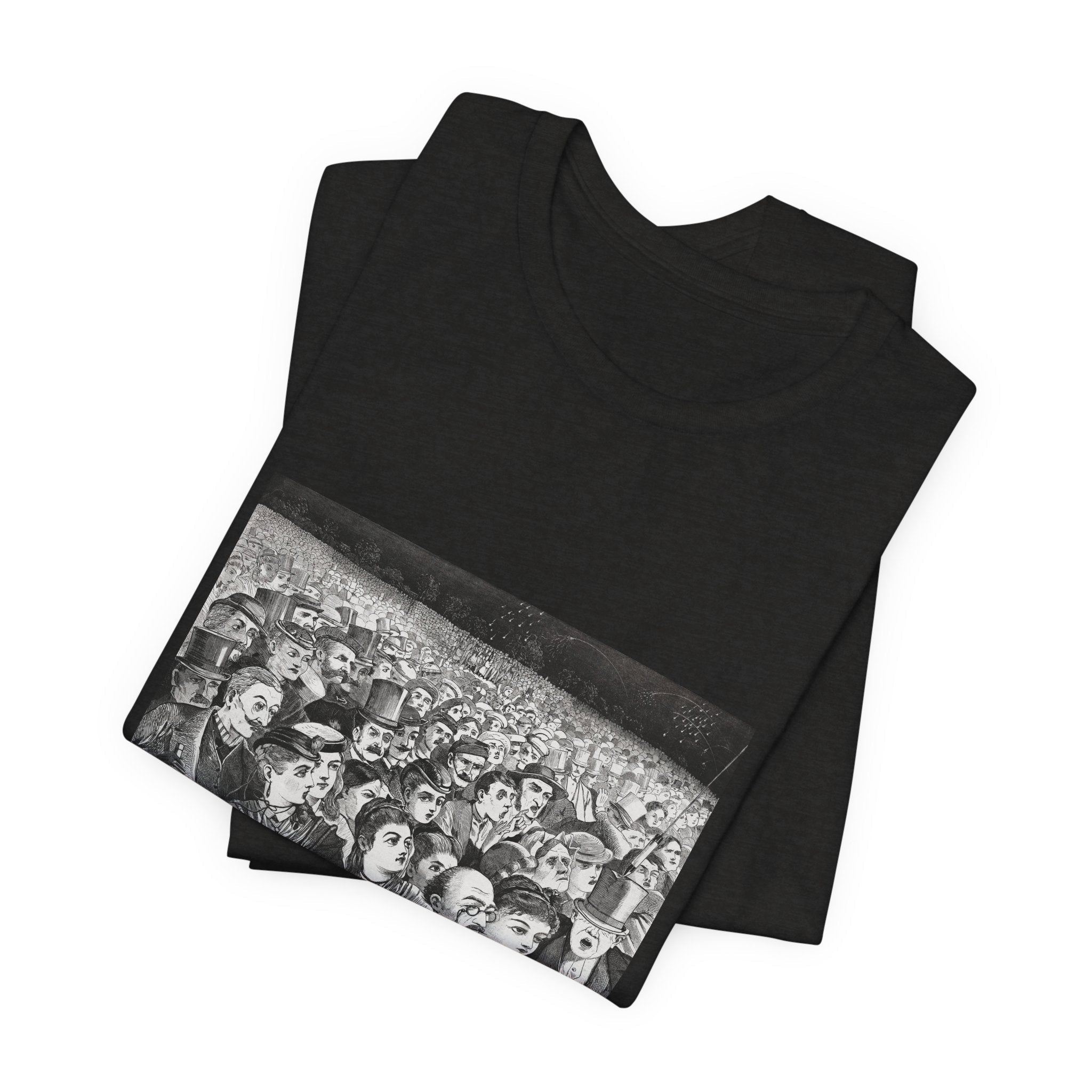 Masters of Art Winslow Homer Fireworks on the Night Unisex Jersey Short Sleeve T-Shirt - POPvault