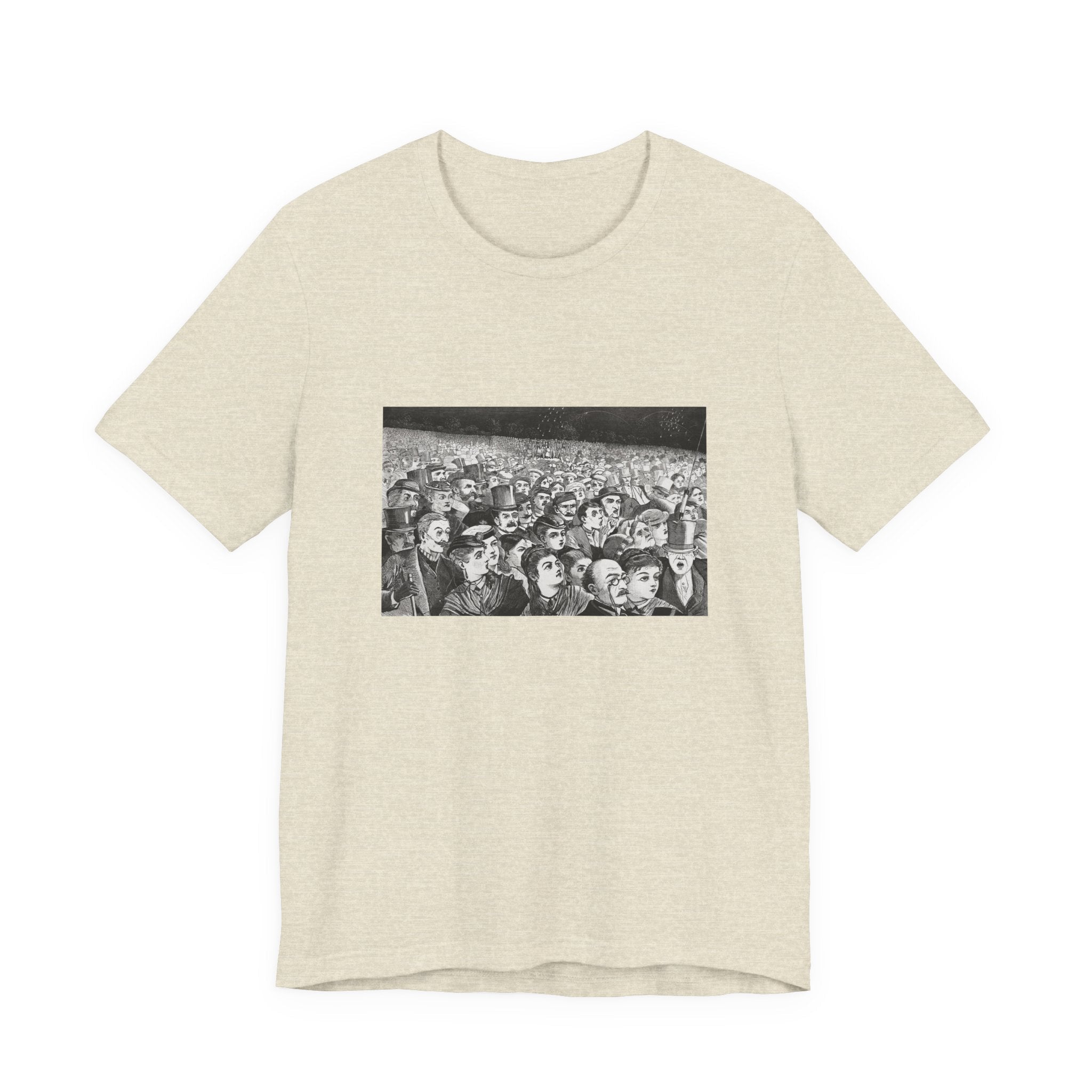 Masters of Art Winslow Homer Fireworks on the Night Unisex Jersey Short Sleeve T-Shirt - POPvault