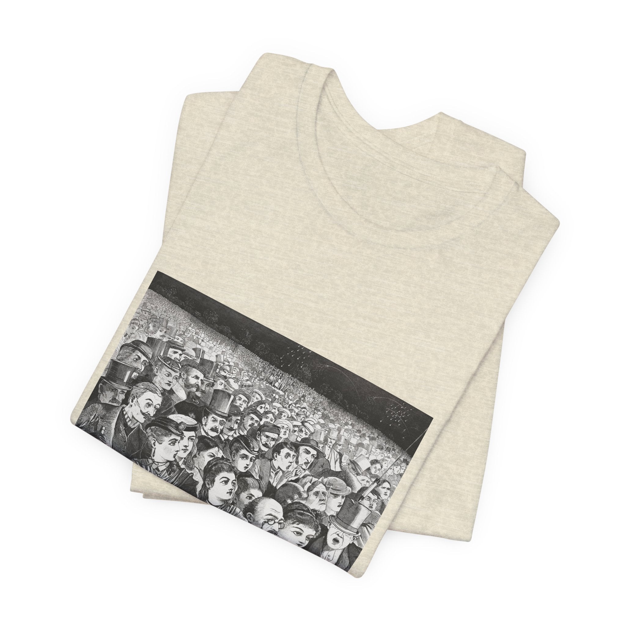 Masters of Art Winslow Homer Fireworks on the Night Unisex Jersey Short Sleeve T-Shirt - POPvault
