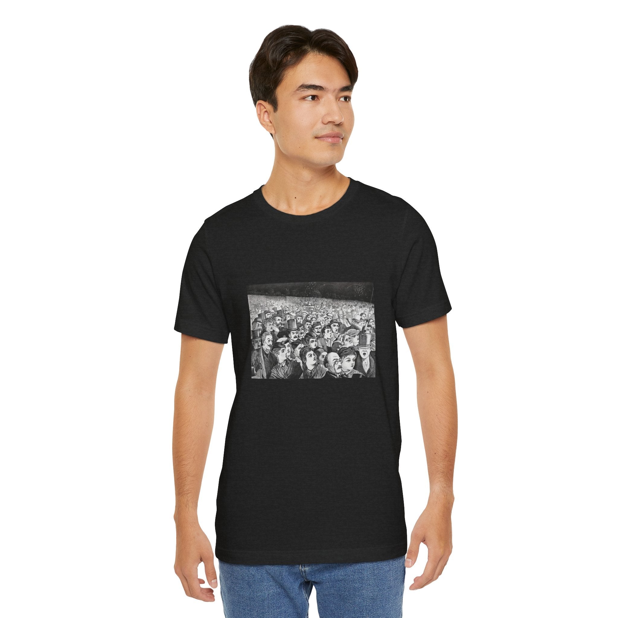 Masters of Art Winslow Homer Fireworks on the Night Unisex Jersey Short Sleeve T-Shirt - POPvault