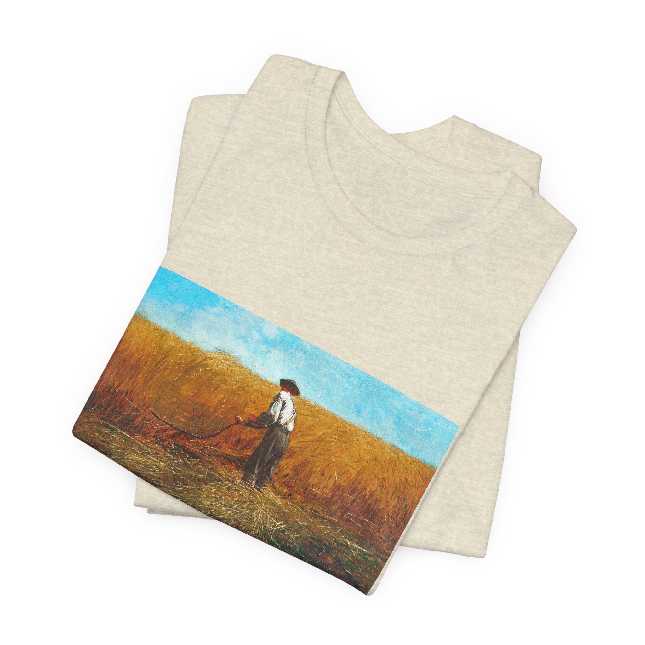 Masters of Art Winslow Homer The Veteran in a New Field Players Unisex Jersey Short Sleeve T-Shirt - POPvault