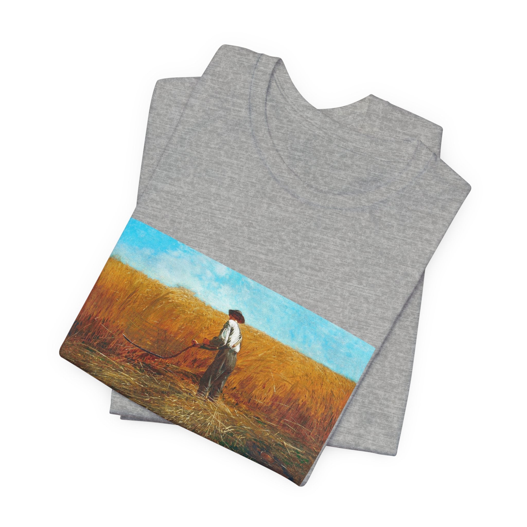 Masters of Art Winslow Homer The Veteran in a New Field Players Unisex Jersey Short Sleeve T-Shirt - POPvault