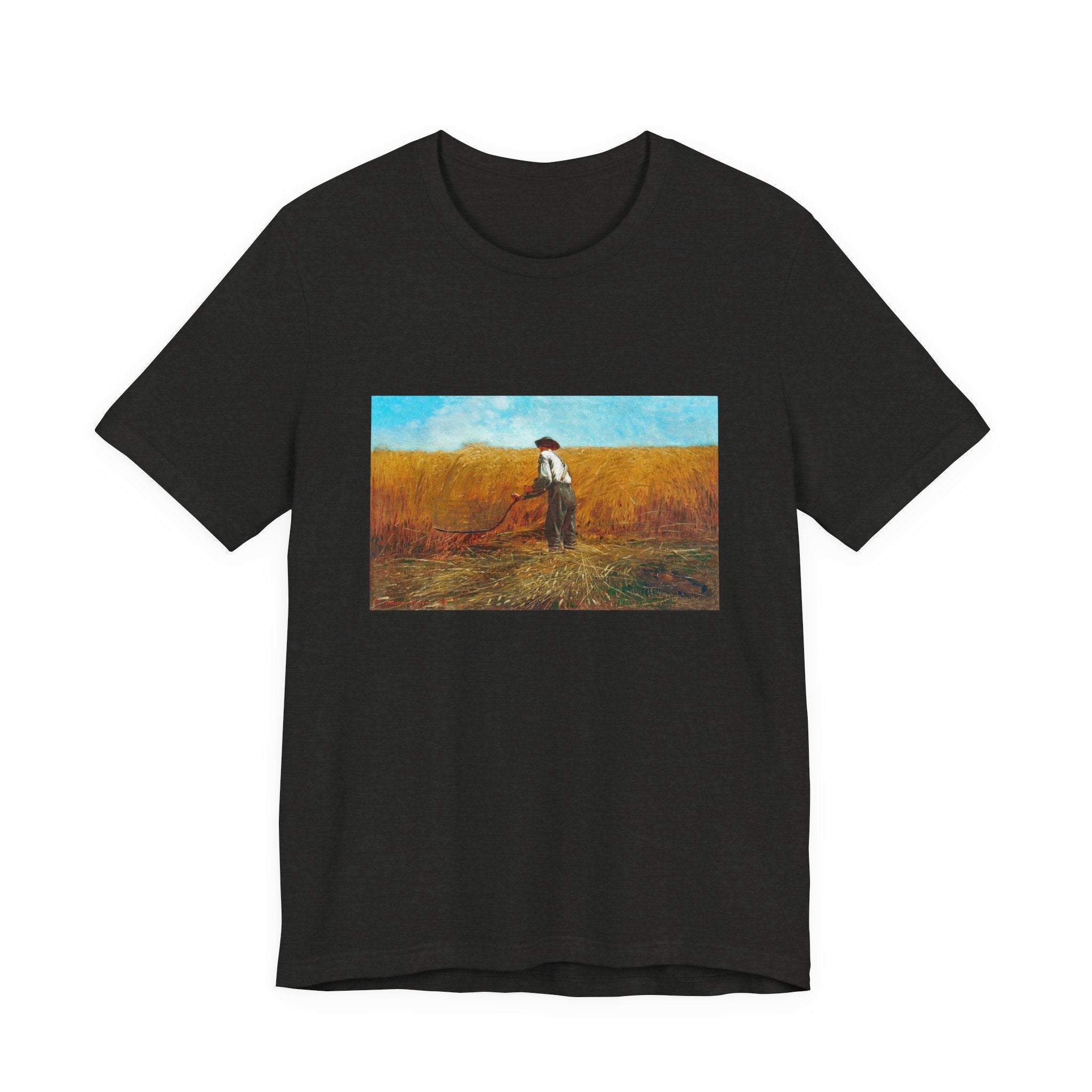 Masters of Art Winslow Homer The Veteran in a New Field Players Unisex Jersey Short Sleeve T-Shirt - POPvault