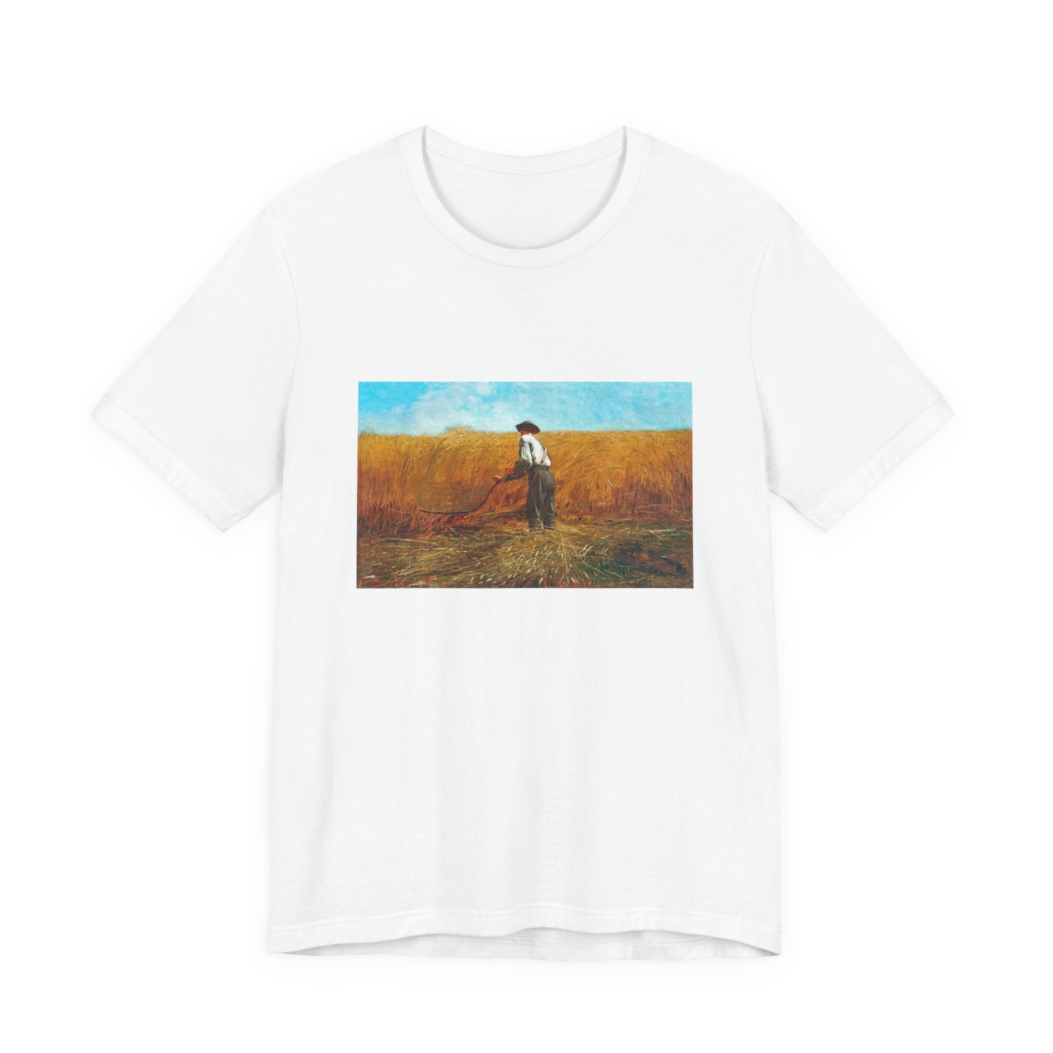 Masters of Art Winslow Homer The Veteran in a New Field Players Unisex Jersey Short Sleeve T-Shirt - POPvault