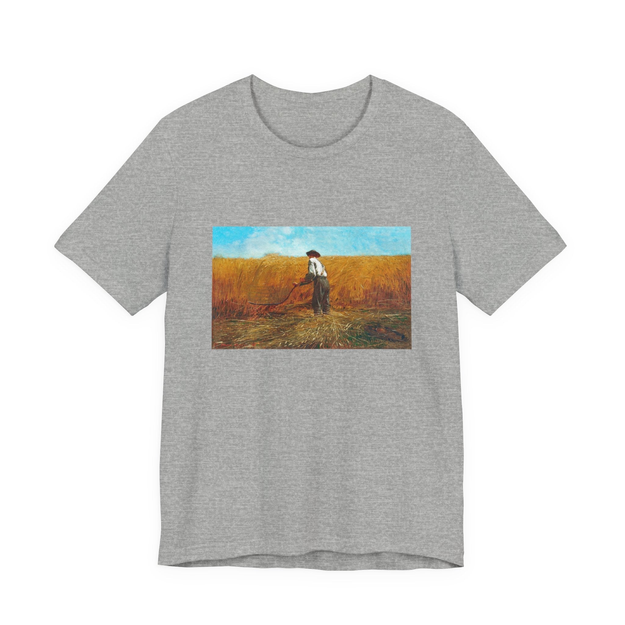 Masters of Art Winslow Homer The Veteran in a New Field Players Unisex Jersey Short Sleeve T-Shirt - POPvault