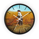 Masters of Art Winslow Homer The Veteran in a New Field Premium Wall Clock - POPvault