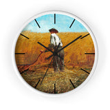 Masters of Art Winslow Homer The Veteran in a New Field Premium Wall Clock - POPvault