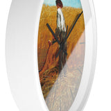 Masters of Art Winslow Homer The Veteran in a New Field Premium Wall Clock - POPvault