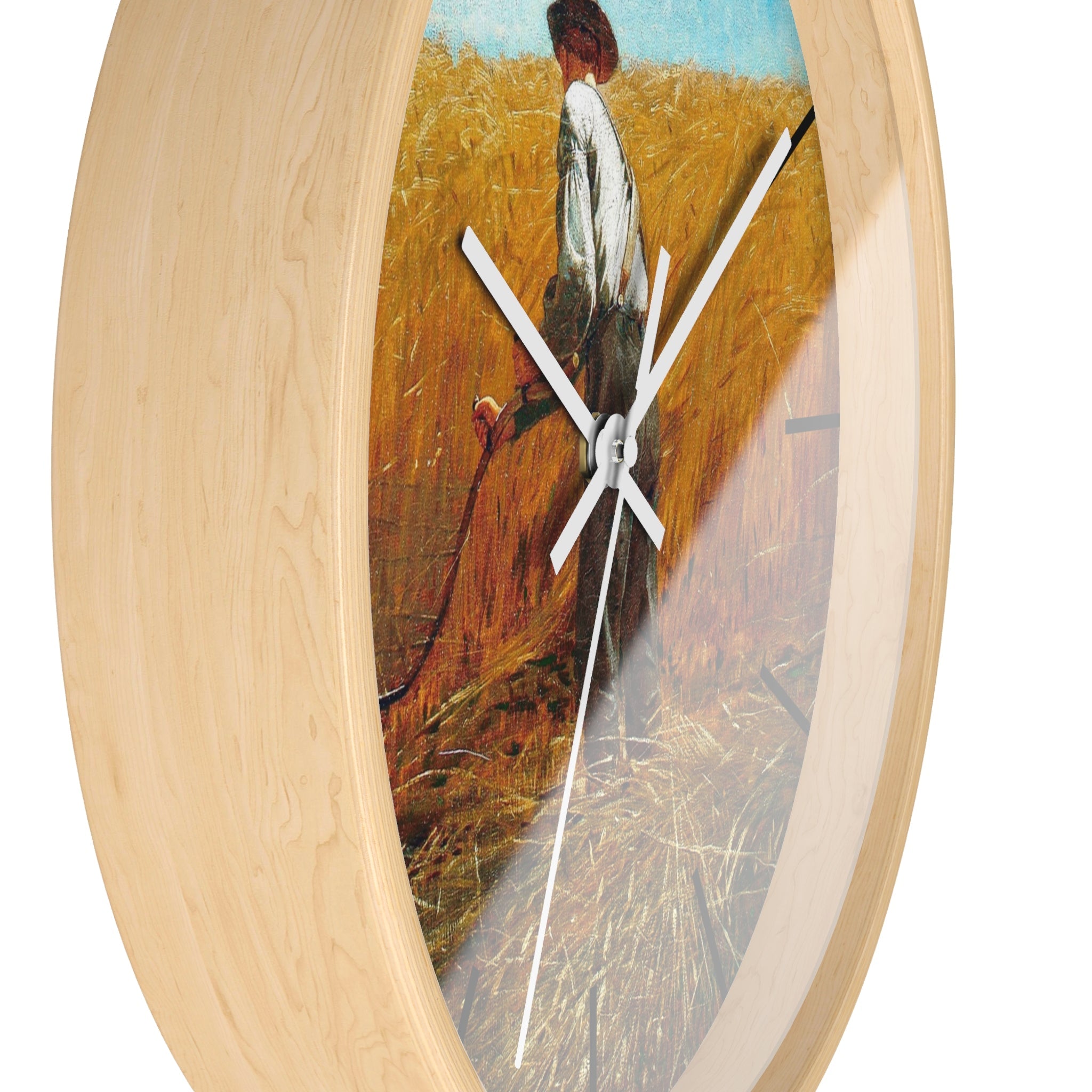 Masters of Art Winslow Homer The Veteran in a New Field Premium Wall Clock - POPvault