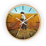 Masters of Art Winslow Homer The Veteran in a New Field Premium Wall Clock - POPvault