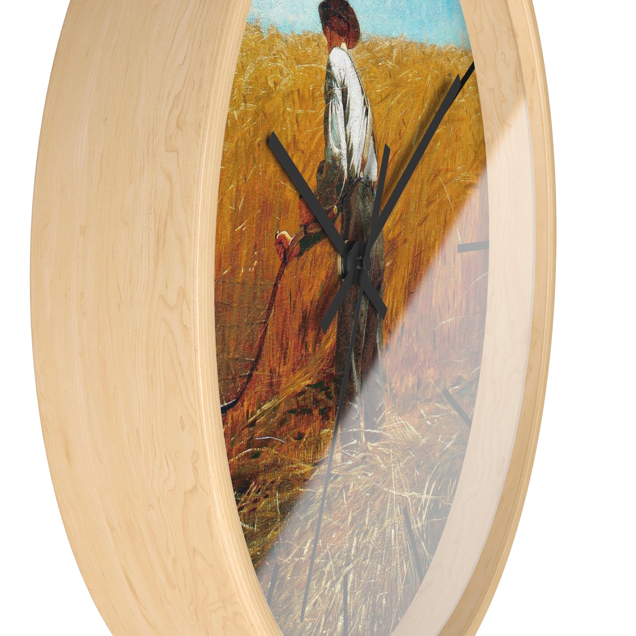 Masters of Art Winslow Homer The Veteran in a New Field Premium Wall Clock - POPvault