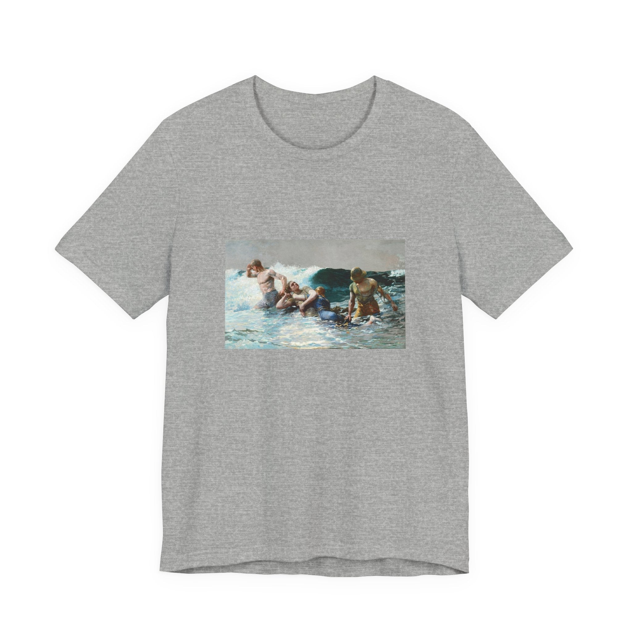 Masters of Art Winslow Homer Undertow Unisex Jersey Short Sleeve T-Shirt - POPvault