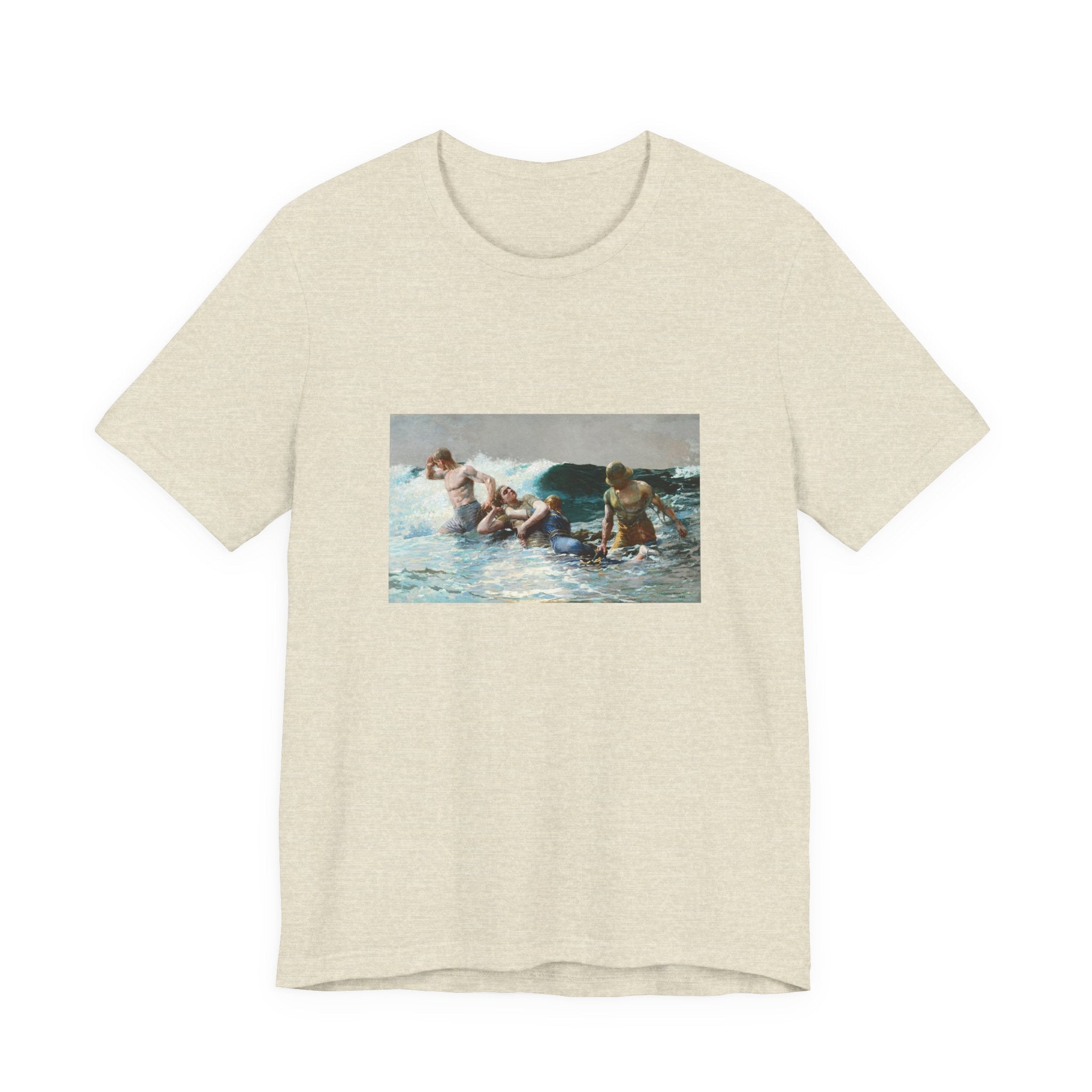 Masters of Art Winslow Homer Undertow Unisex Jersey Short Sleeve T-Shirt - POPvault