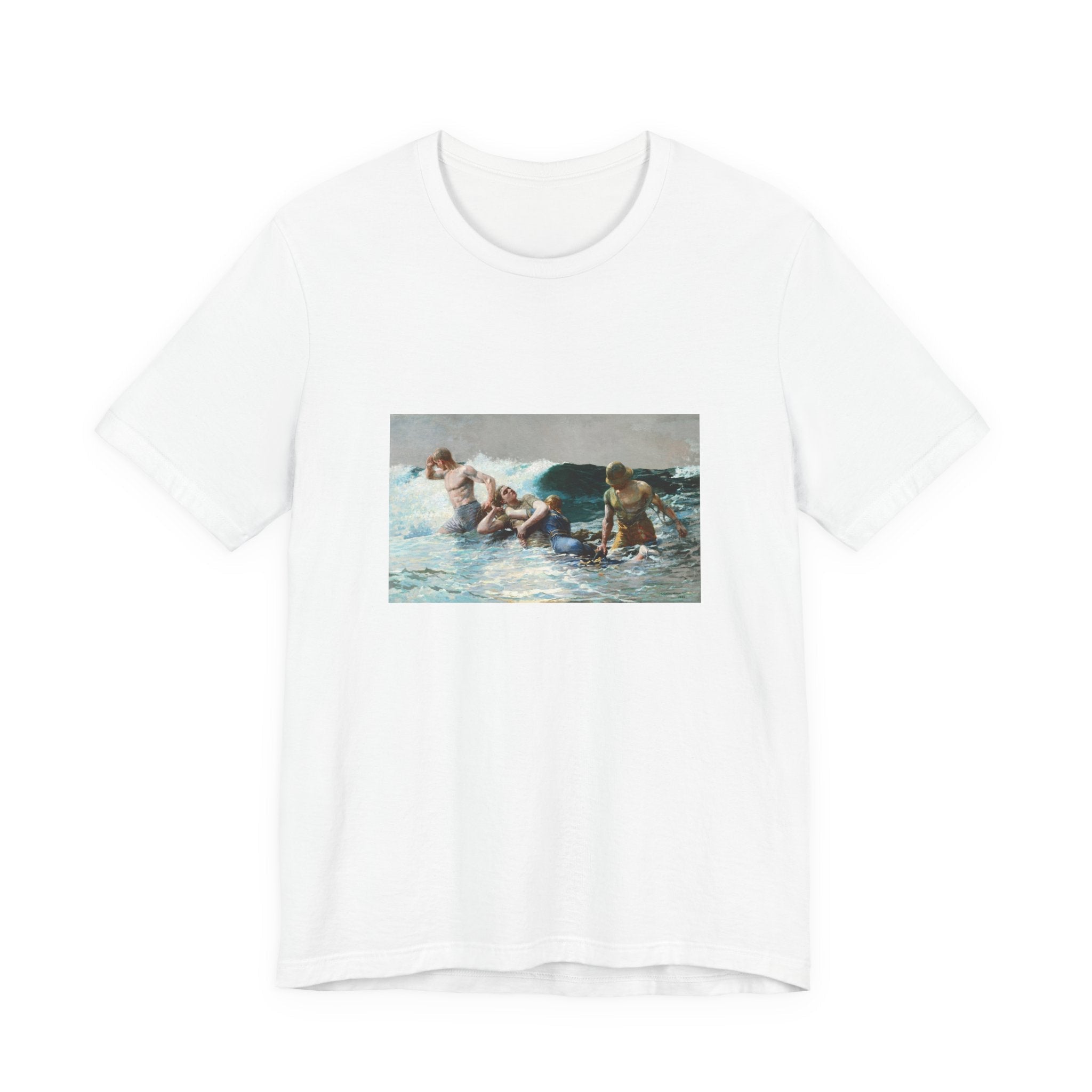 Masters of Art Winslow Homer Undertow Unisex Jersey Short Sleeve T-Shirt - POPvault