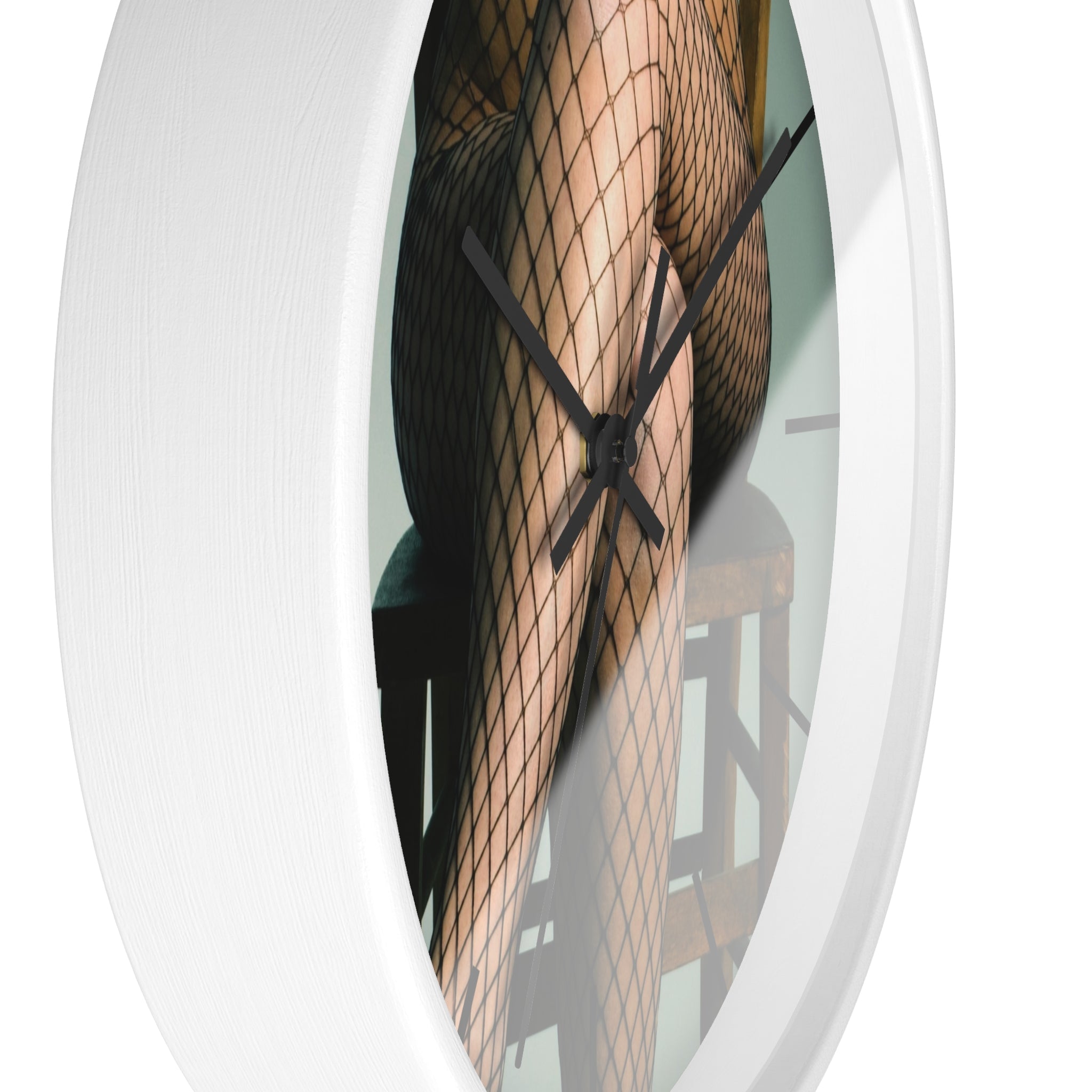Masters of Photography Legs In Fishnets Premium Wall Clock - POPvault