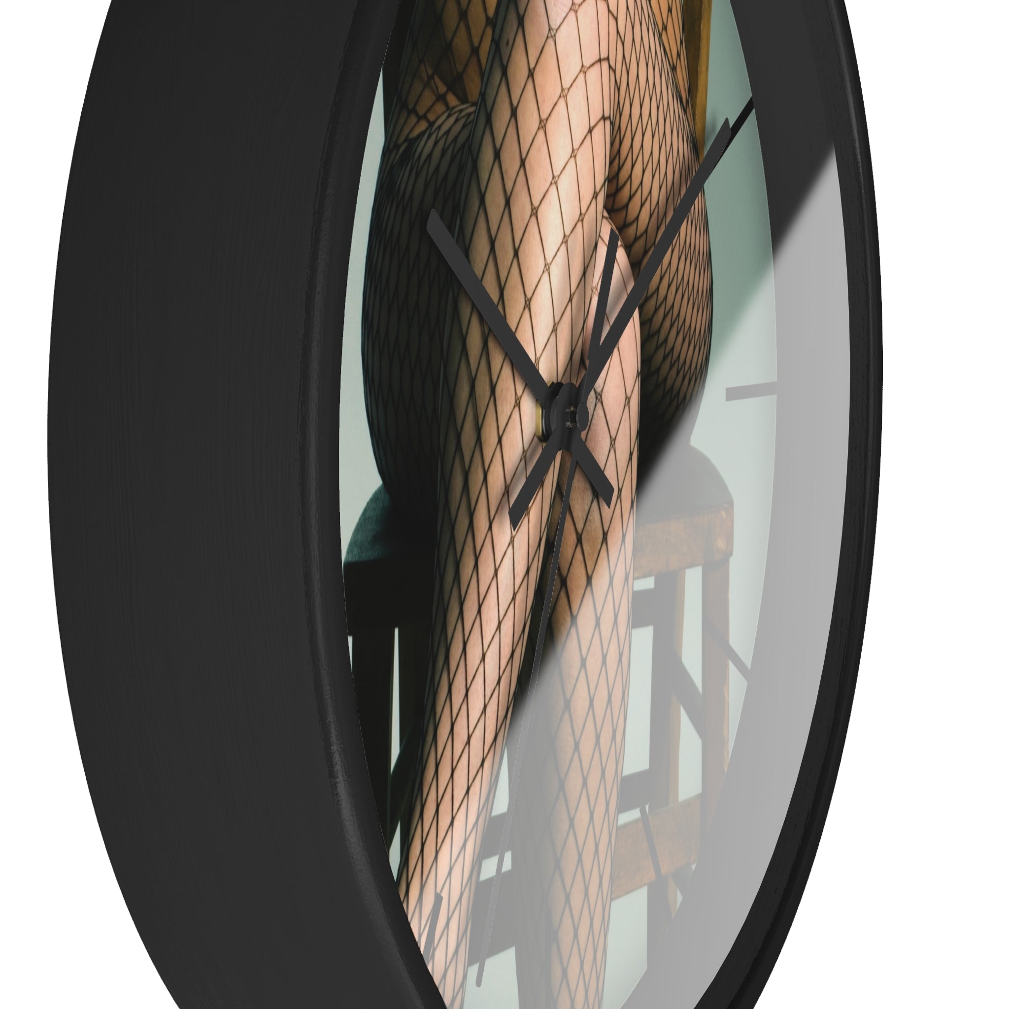 Masters of Photography Legs In Fishnets Premium Wall Clock - POPvault
