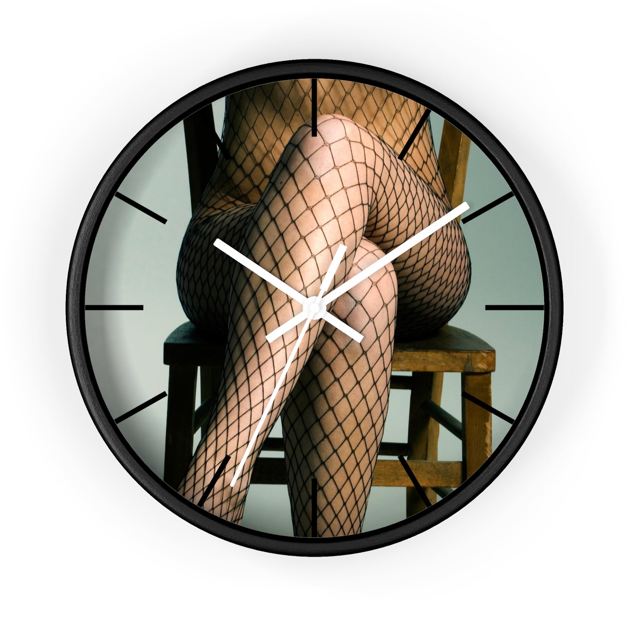 Masters of Photography Legs In Fishnets Premium Wall Clock - POPvault