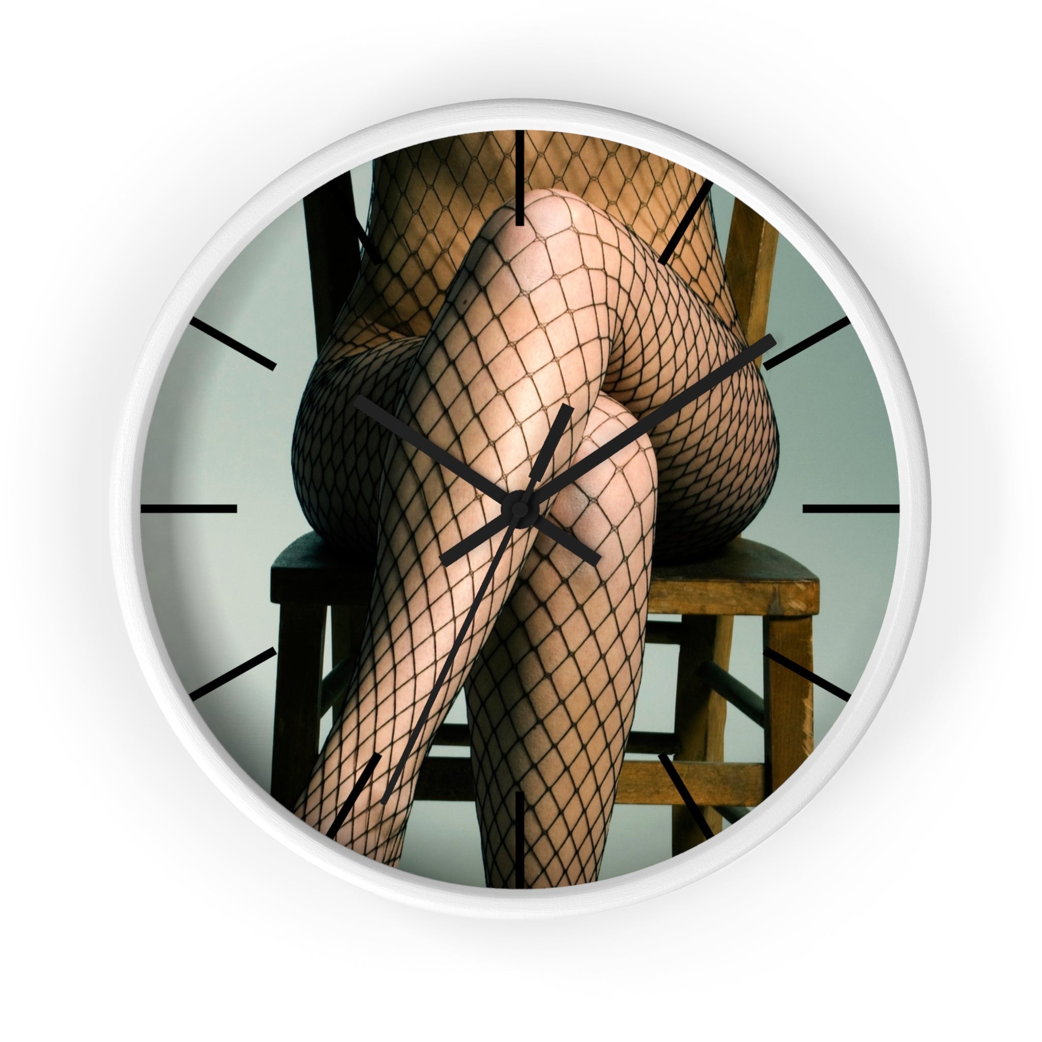 Masters of Photography Legs In Fishnets Premium Wall Clock - POPvault