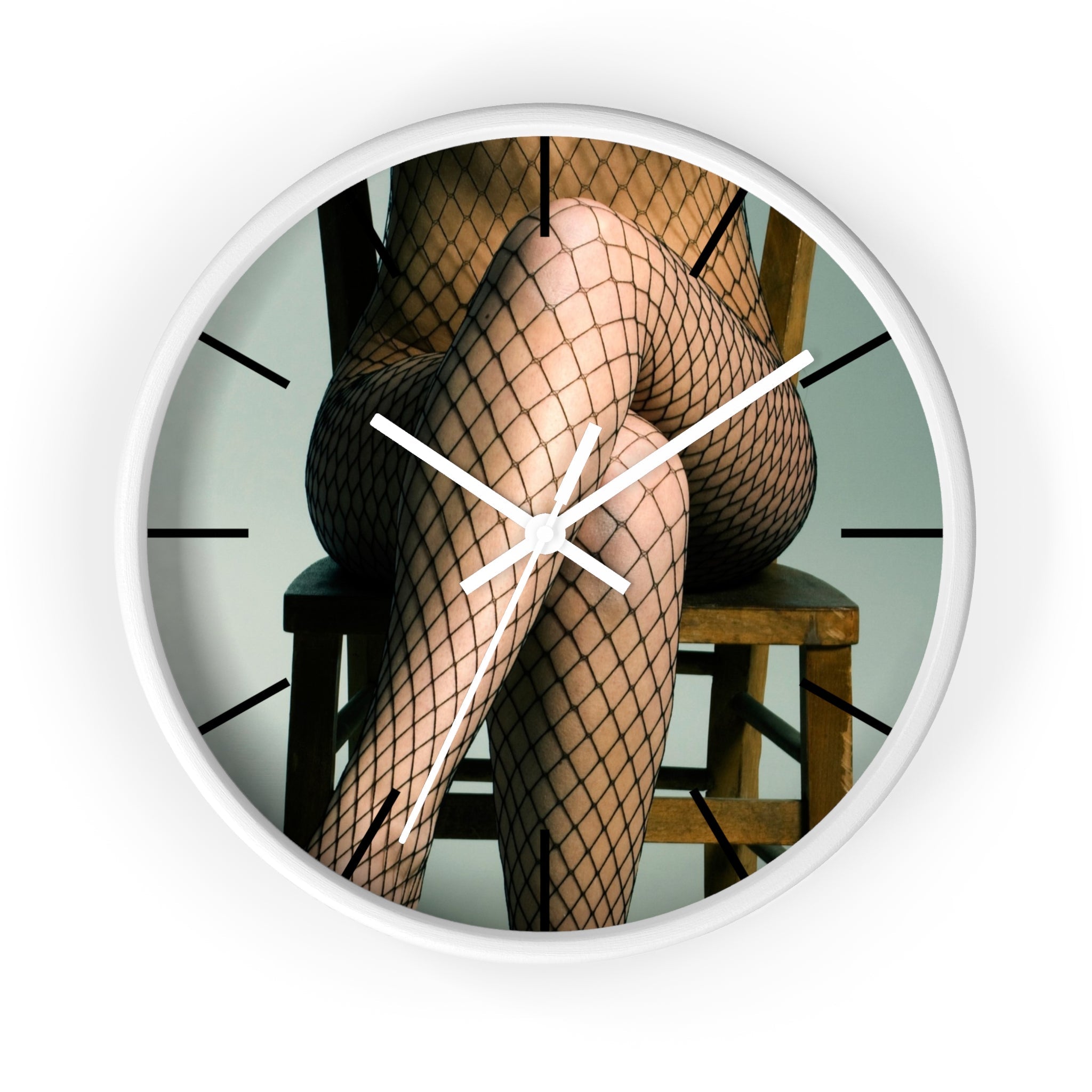 Masters of Photography Legs In Fishnets Premium Wall Clock - POPvault