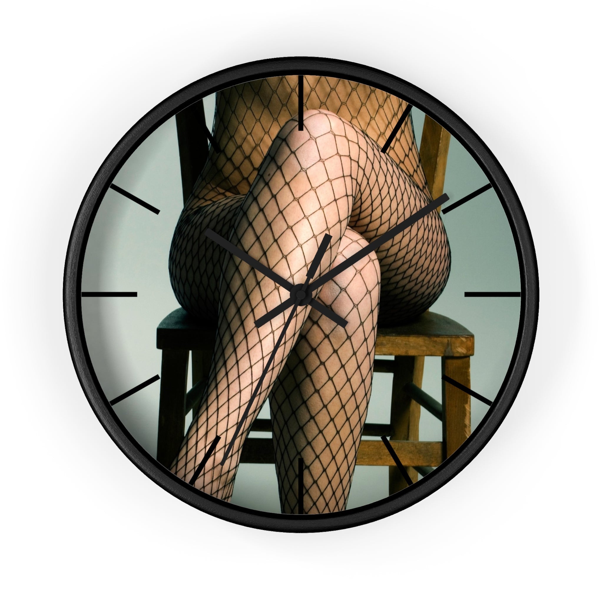 Masters of Photography Legs In Fishnets Premium Wall Clock - POPvault