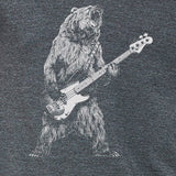 Men's Bear Playing Bass Guitar T-Shirt - POPvault