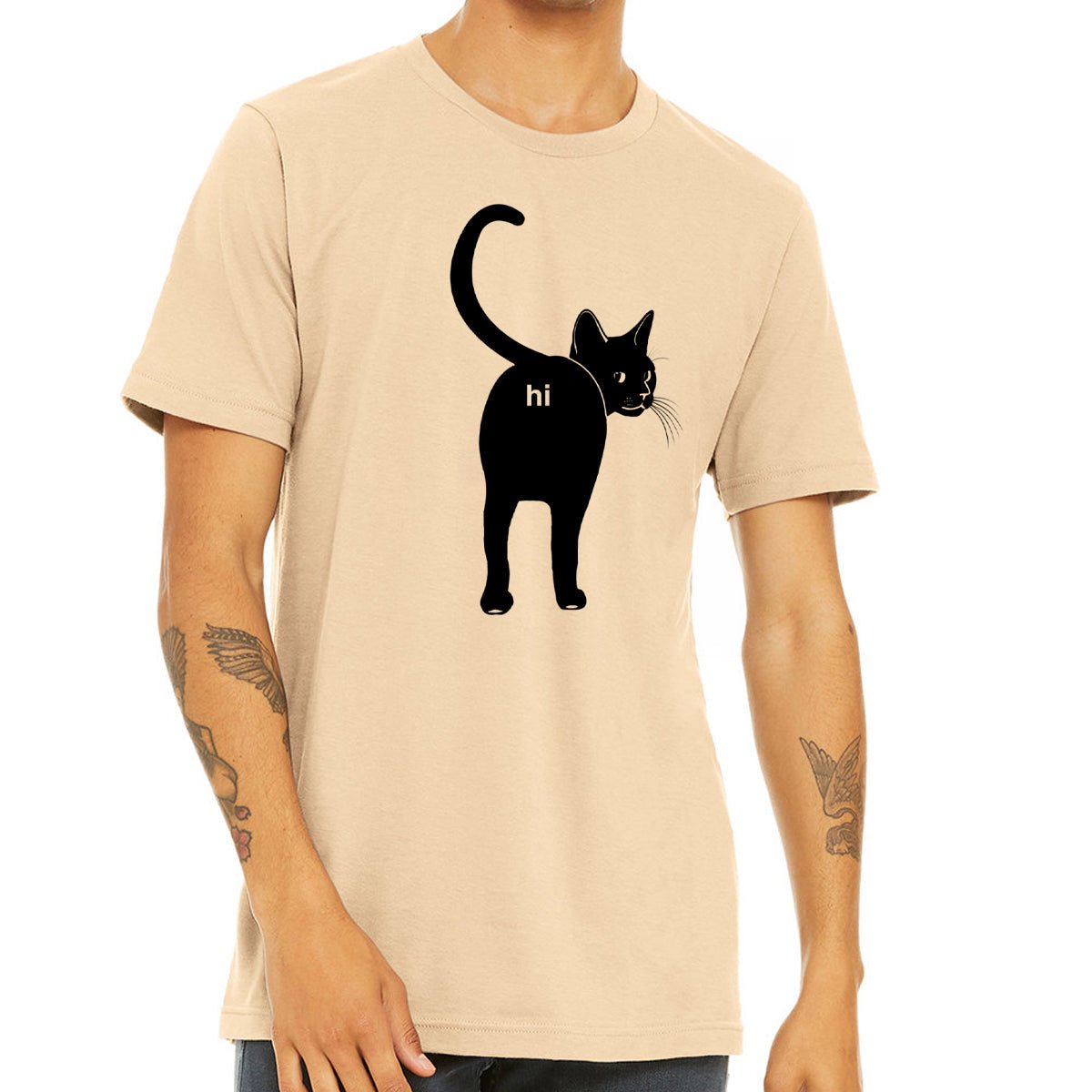 Men's Cat Butt Hi T-Shirt - POPvault