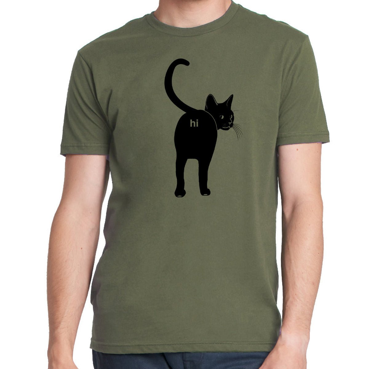 Men's Cat Butt Hi T-Shirt - POPvault