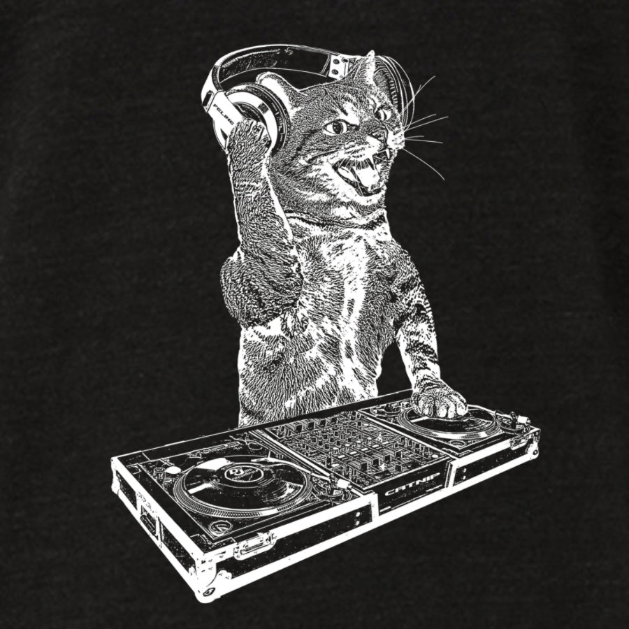 Men's Cat DJ T-Shirt - POPvault