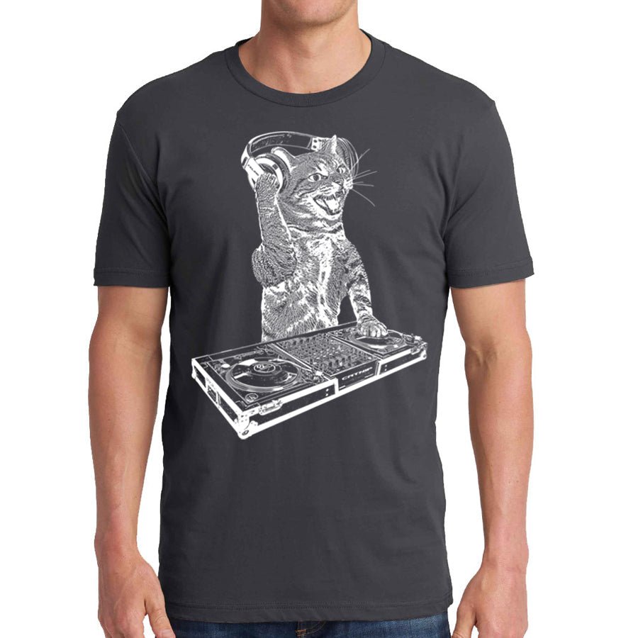 Men's Cat DJ T-Shirt - POPvault