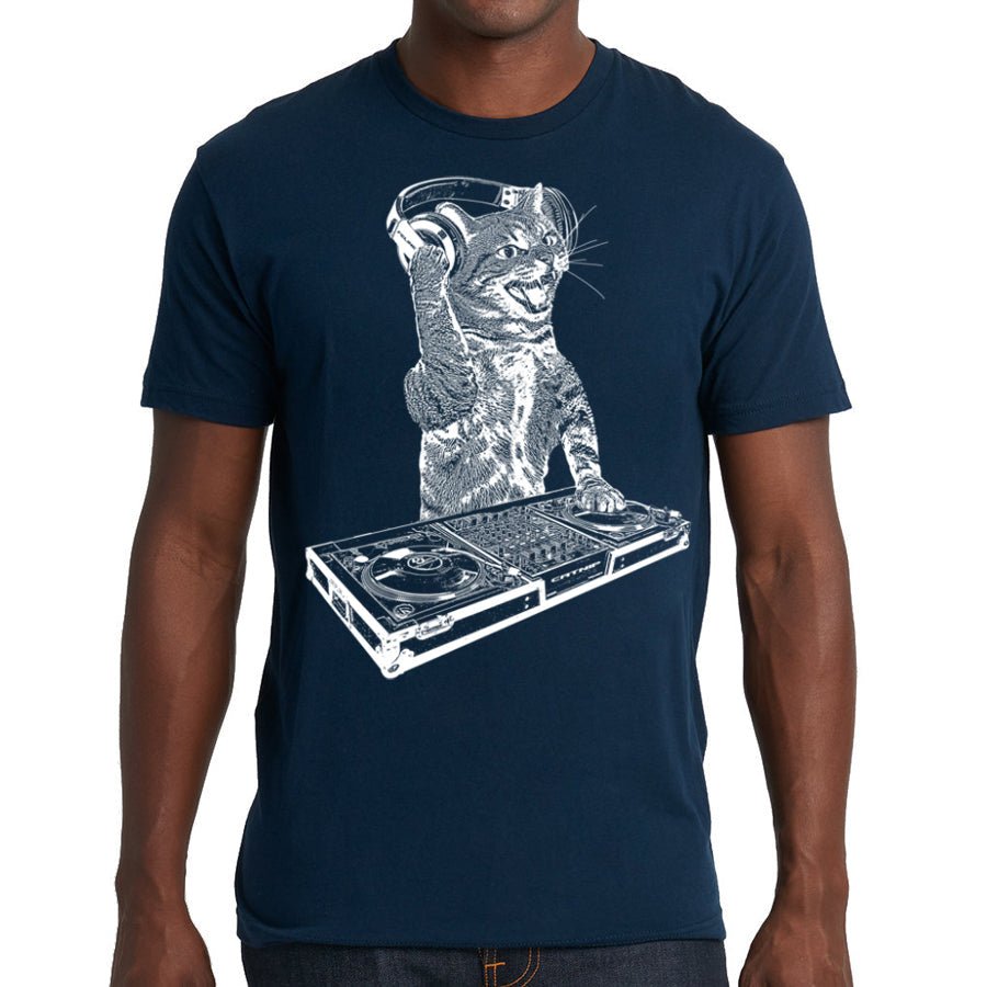 Men's Cat DJ T-Shirt - POPvault