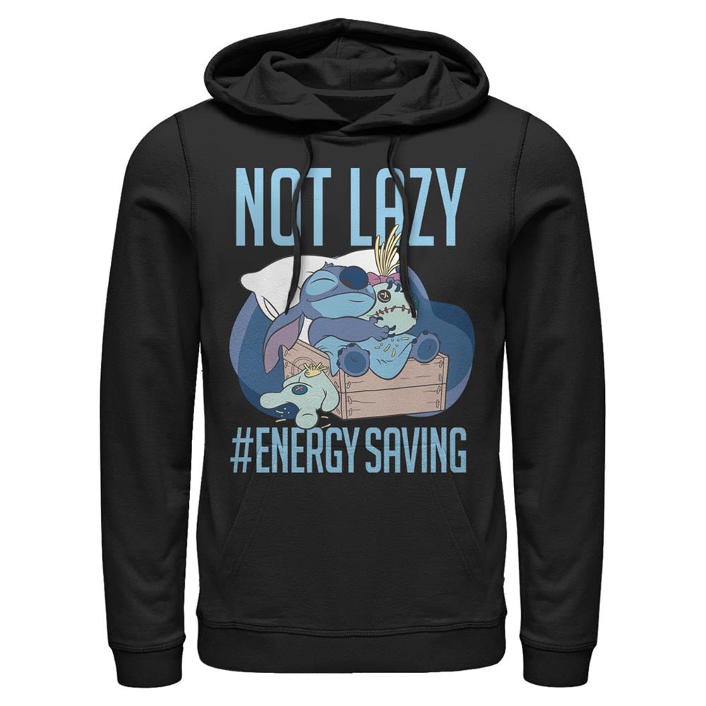 Men's Disney Disney Lilo & Stitch Not Lazy, Energy Saving Lightweight Hoodie - POPvault