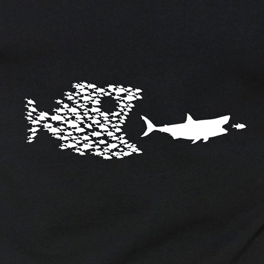 Men's Fishing Organized On A Shark T-Shirt - POPvault
