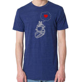 Men's Heart Thinking Heart T-Shirt - POPvault