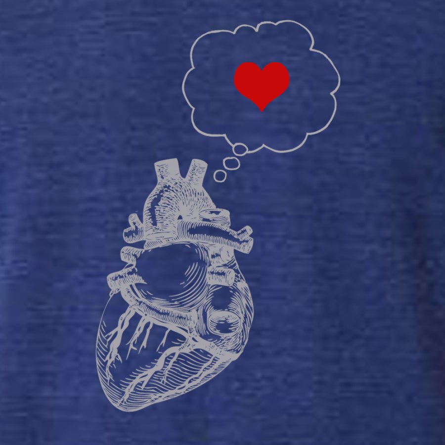 Men's Heart Thinking Heart T-Shirt - POPvault