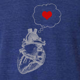 Men's Heart Thinking Heart T-Shirt - POPvault