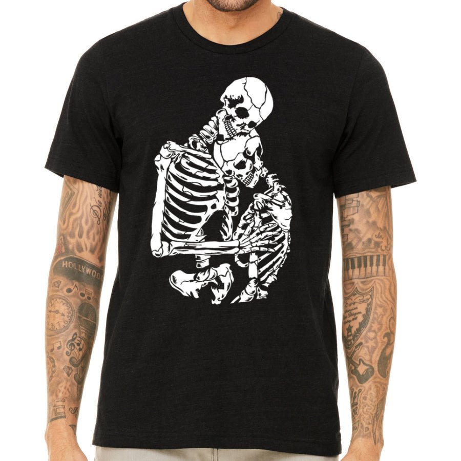Men's Hugging Skeletons T-Shirt - POPvault
