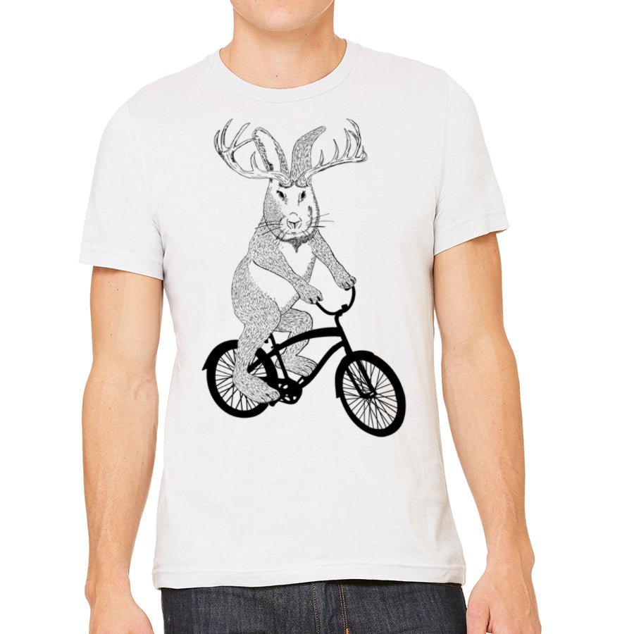 Men's Jackalope On a Bike T-Shirt - POPvault