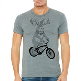 Men's Jackalope On a Bike T-Shirt - POPvault