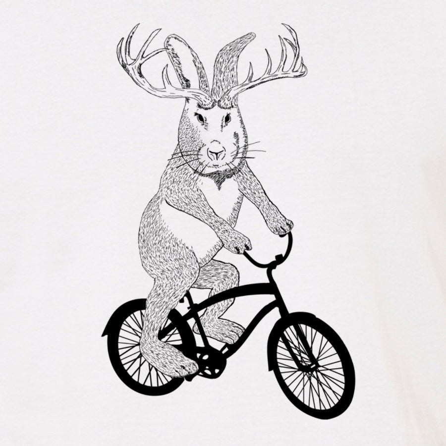 Men's Jackalope On a Bike T-Shirt - POPvault