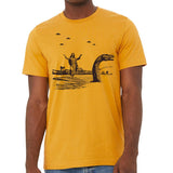 Men's Jesus Christ Riding The Loch Ness Monster T-Shirt - POPvault