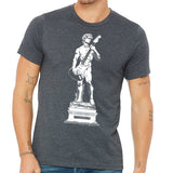 Men's Michelangelo's David Playing Guitar T-Shirt - POPvault
